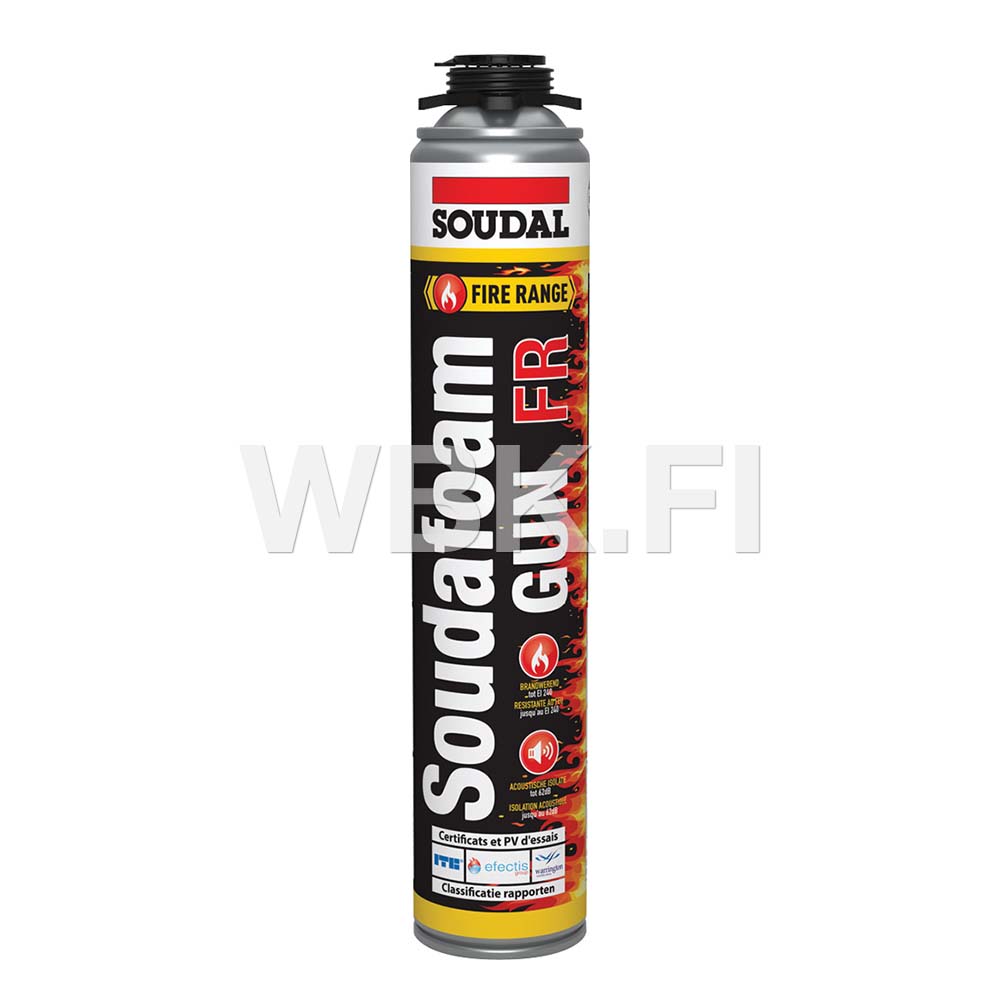 PALOTEKN URETAANIVAAHTO FR GUN SOUDAL 750ML VAALEANPUN.