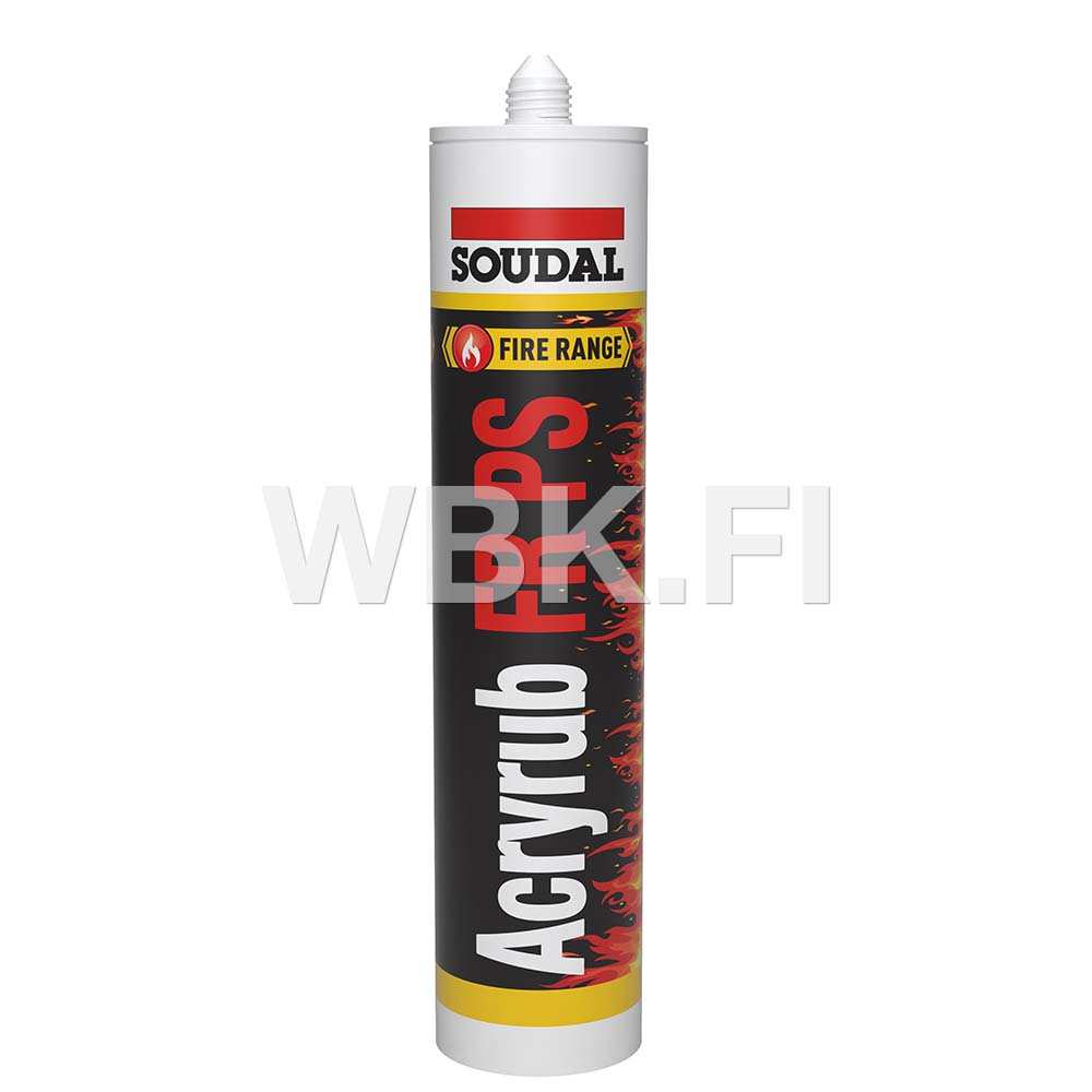 PALOAKRYYLIMASSA ACRYRUB FR PS SOUDAL 310ML VALKOINEN