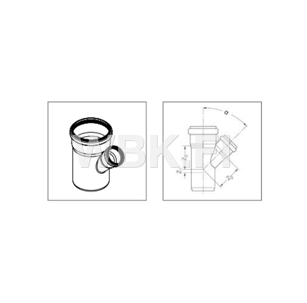 DB HAARAYHDE DN 32/32/45° RAUPIANO PLUS