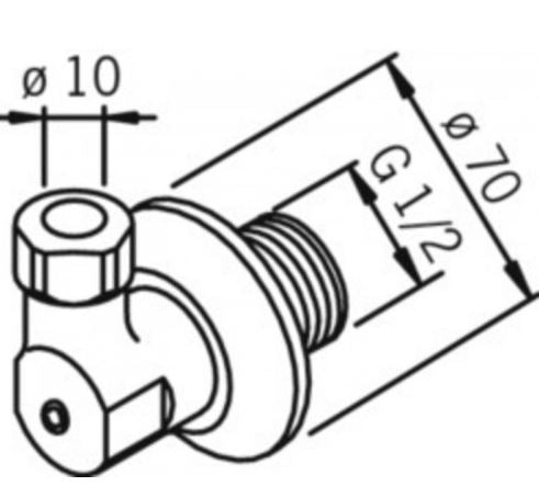 KULMALIITIN SULUIN G1/2 X 10 MM, PARI ORAS 281213/2