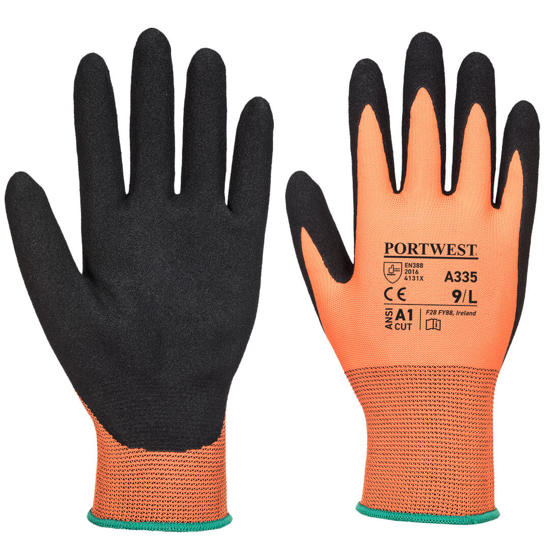 Dermi-Grip NPR15 Nitriili-hiekka käsineet A335-1