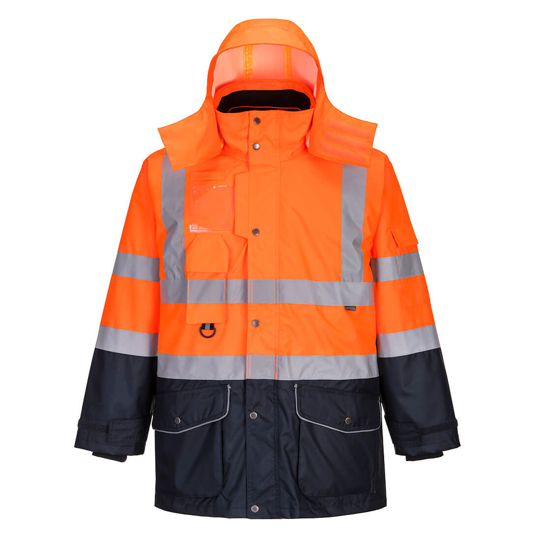 Hi-Vis 7-in-1 kaksiväri Traffic-Takki S426-0