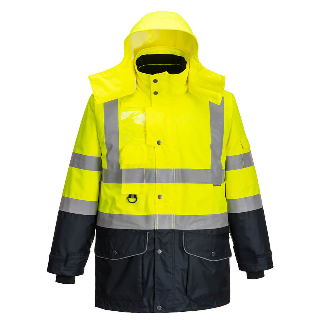 Hi-Vis 7-in-1 kaksiväri Traffic-Takki S426-1