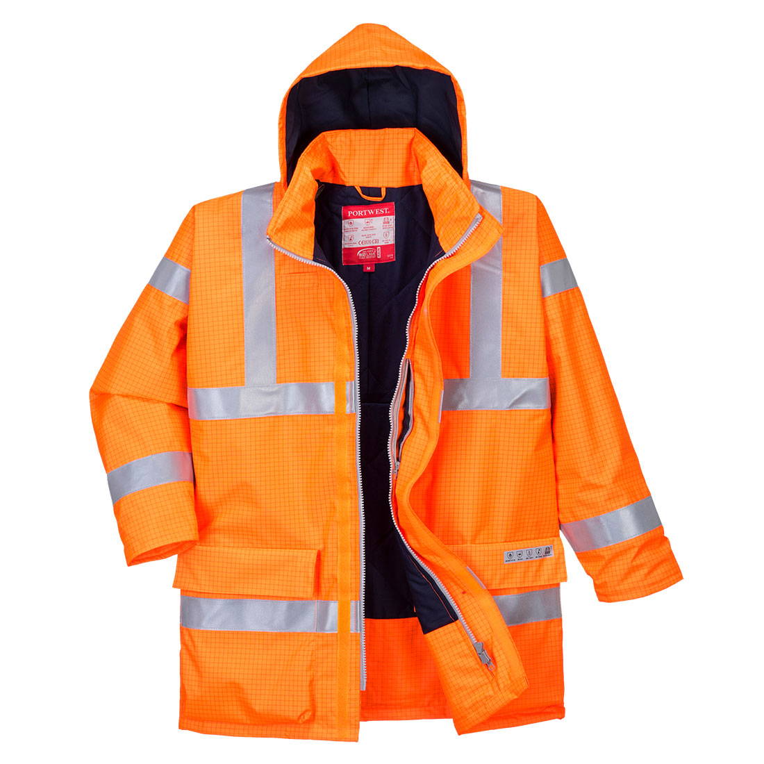 Bizflame Hi-Vis Antistaattinen FR-sadetakki. S778-0