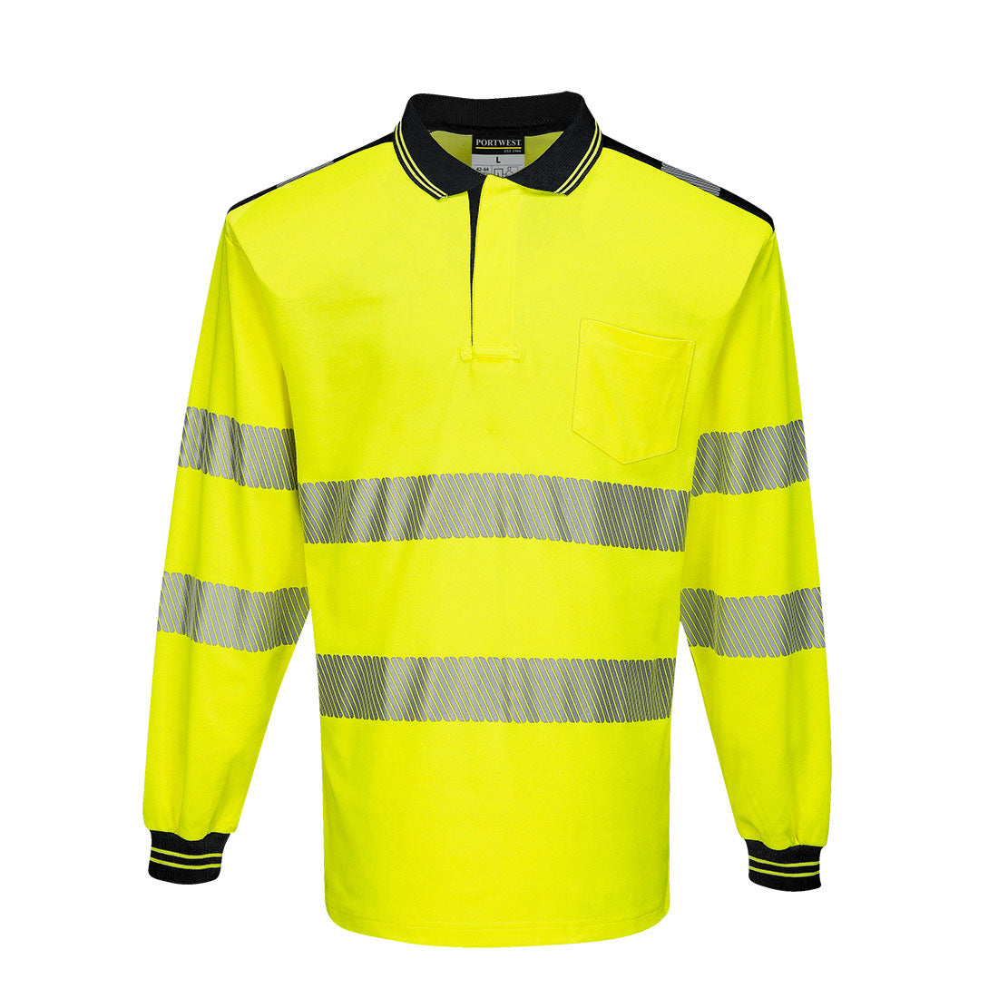 PW3 Pitkähihainen Hi-Vis poolopaita T184-2