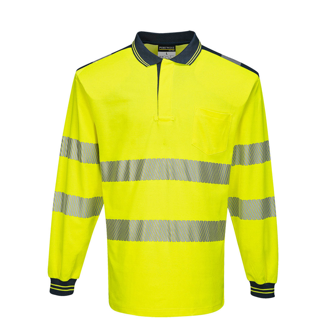 PW3 Pitkähihainen Hi-Vis poolopaita T184-3