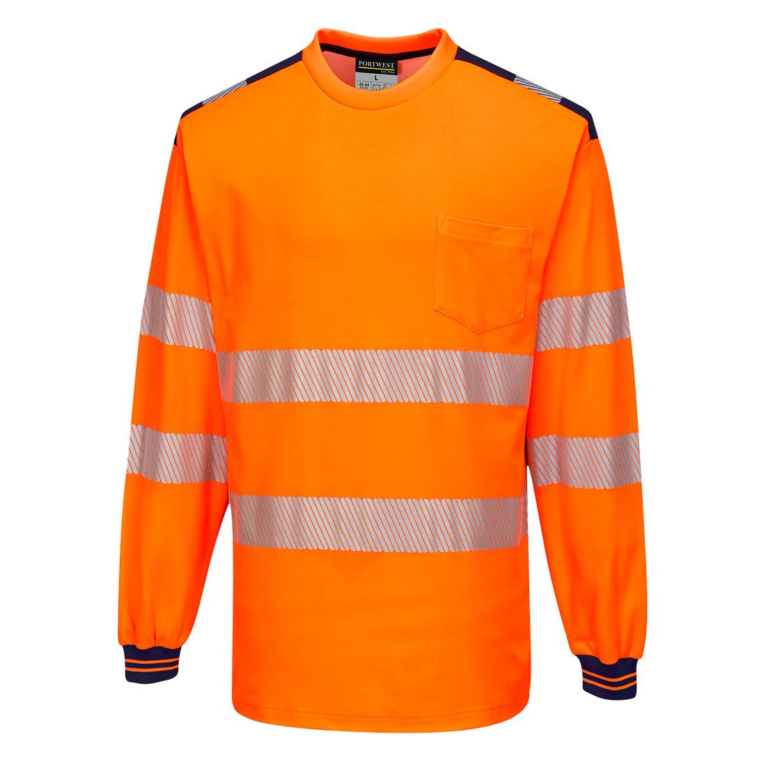 PW3 Hi-Vis Pitkähihainen t-paita T185-1