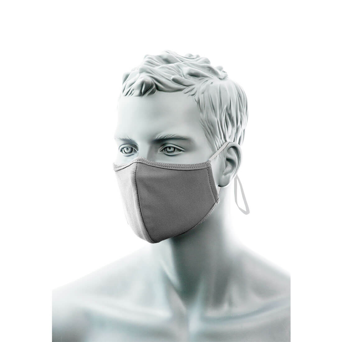 Kaksikerroksinen antimikroobinen sporttinen kangasmaski muotoiltavalla nenäsillalla (25kpl) CV34-0